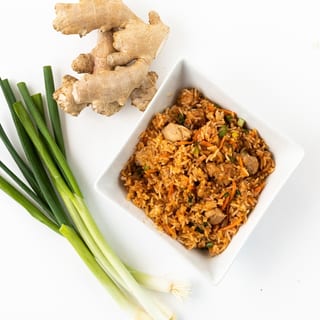 Agave, Ginger, & Sriracha Fried Rice  - GF